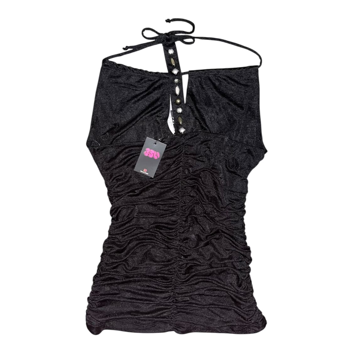 홀터넥 셔링 스터드 나시 갸루y2k 상품이미지4