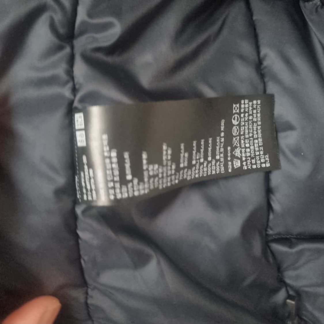유니클로 검정패딩L 상품이미지5