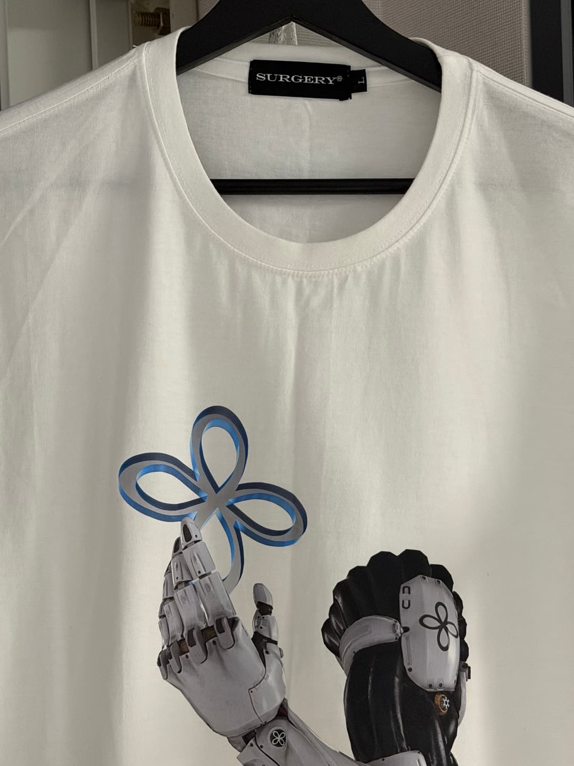 SURGERY 써저리 CYBORG ARM T-SHIRTS 화이트 L 상품이미지2