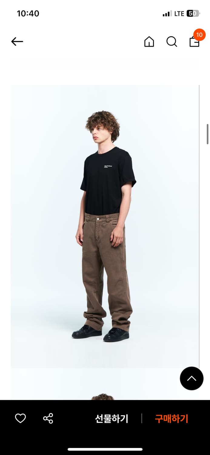 플라스틱프로덕트 카프 포켓 팬츠 브라운 m 상품이미지1