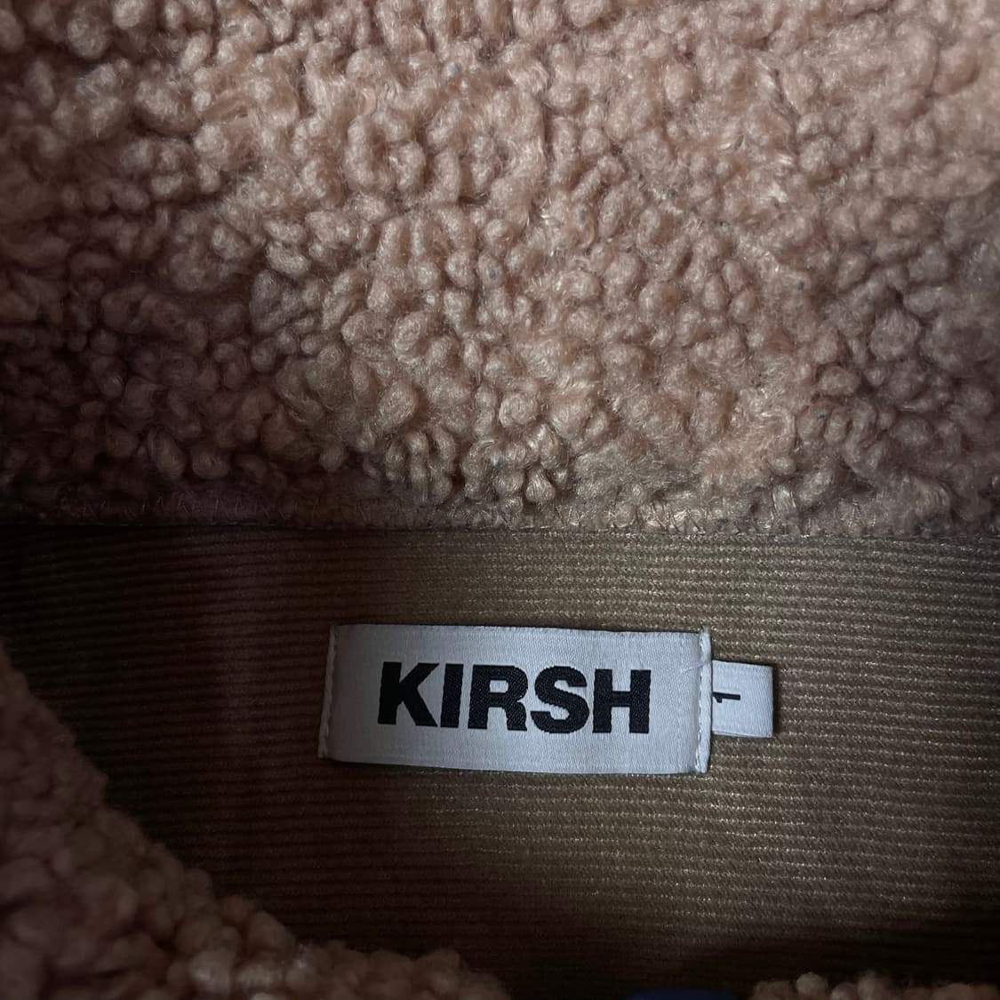 키르시 베이지 블루포켓 뽀글이 플리스 후드집업 1  상품이미지4