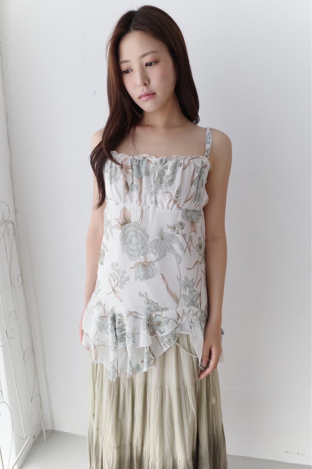 flower shirring sleeveless 상품이미지6