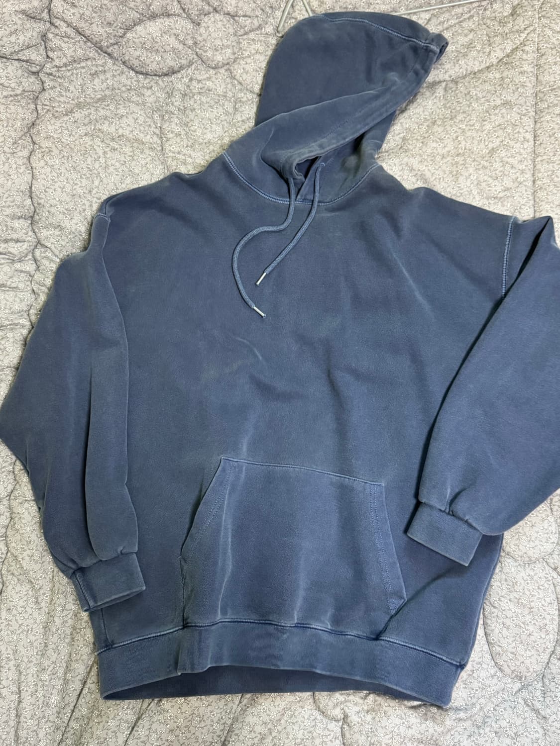 퍼스텝 리암 피그먼트 헤비웨이트 후드 네이비 XL 상품이미지3