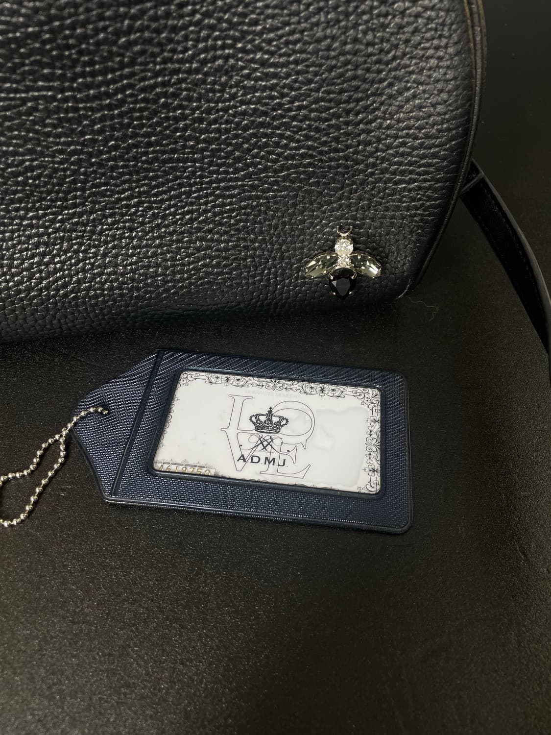 A.D.M.J THE BEE 라운드 악센트 블랙 레이디스 크로스백 상품이미지10