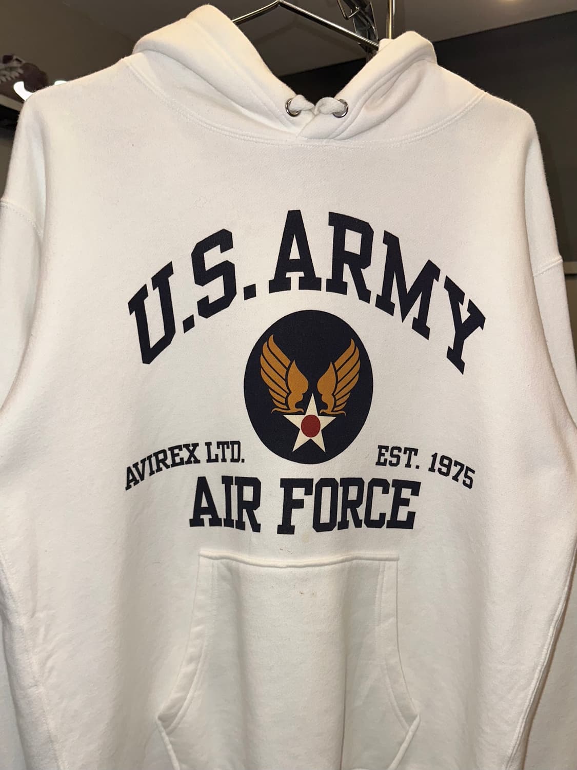 Avirex U.S. Air Force logo print hood 상품이미지4