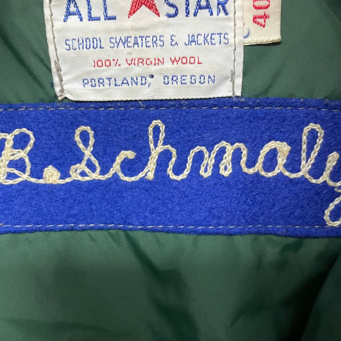 Usa vintage 울 바시티 자켓 상품이미지7