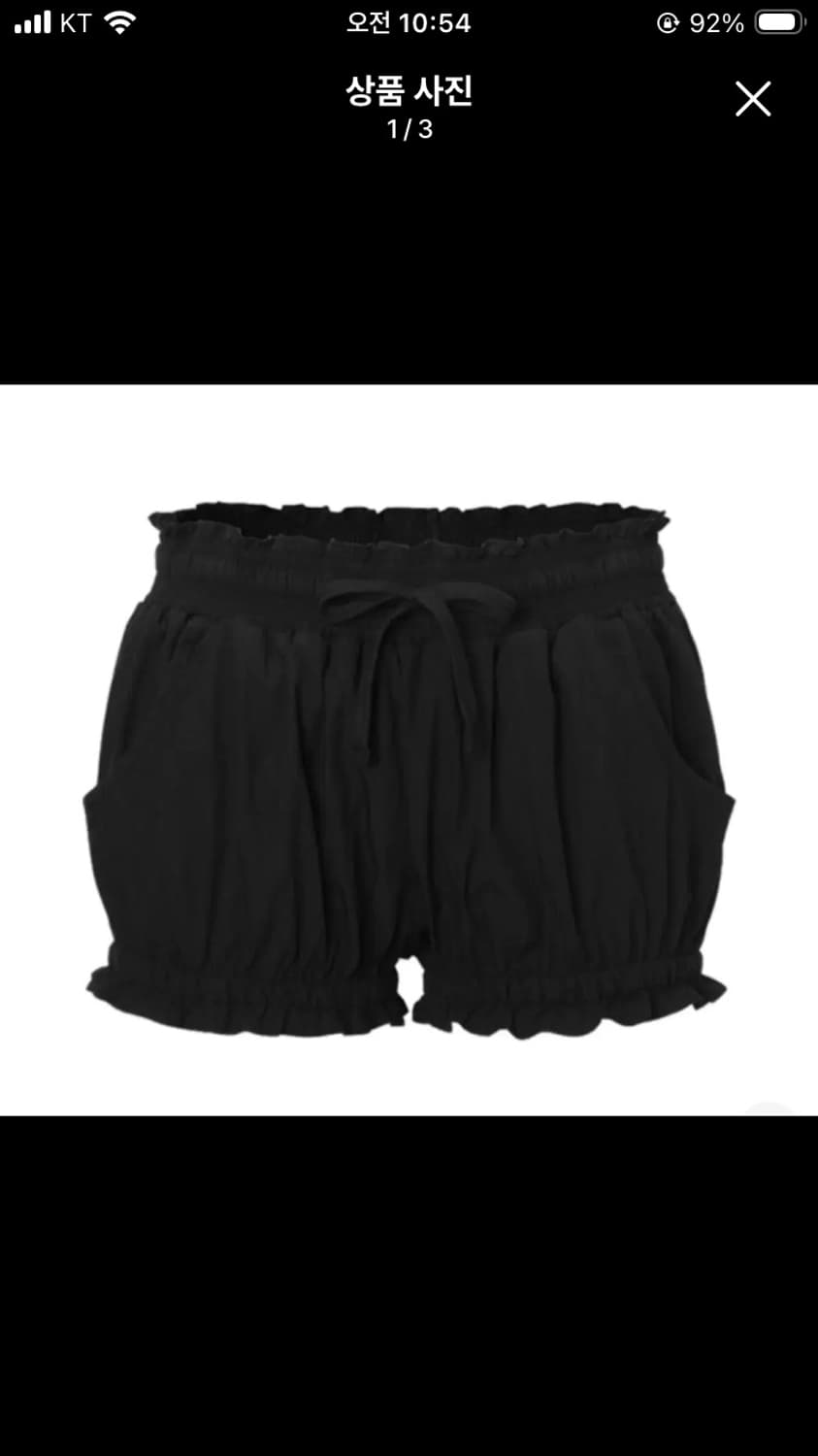 쓰리타임즈 보노 숏츠 블랙 s 상품이미지1