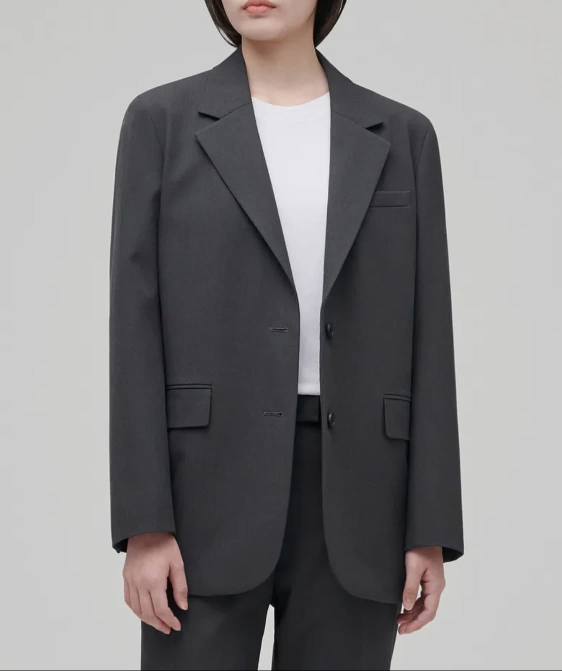 무신사 스탠다드 우먼즈 오버사이즈 블레이저 S (1회착용) 상품이미지2