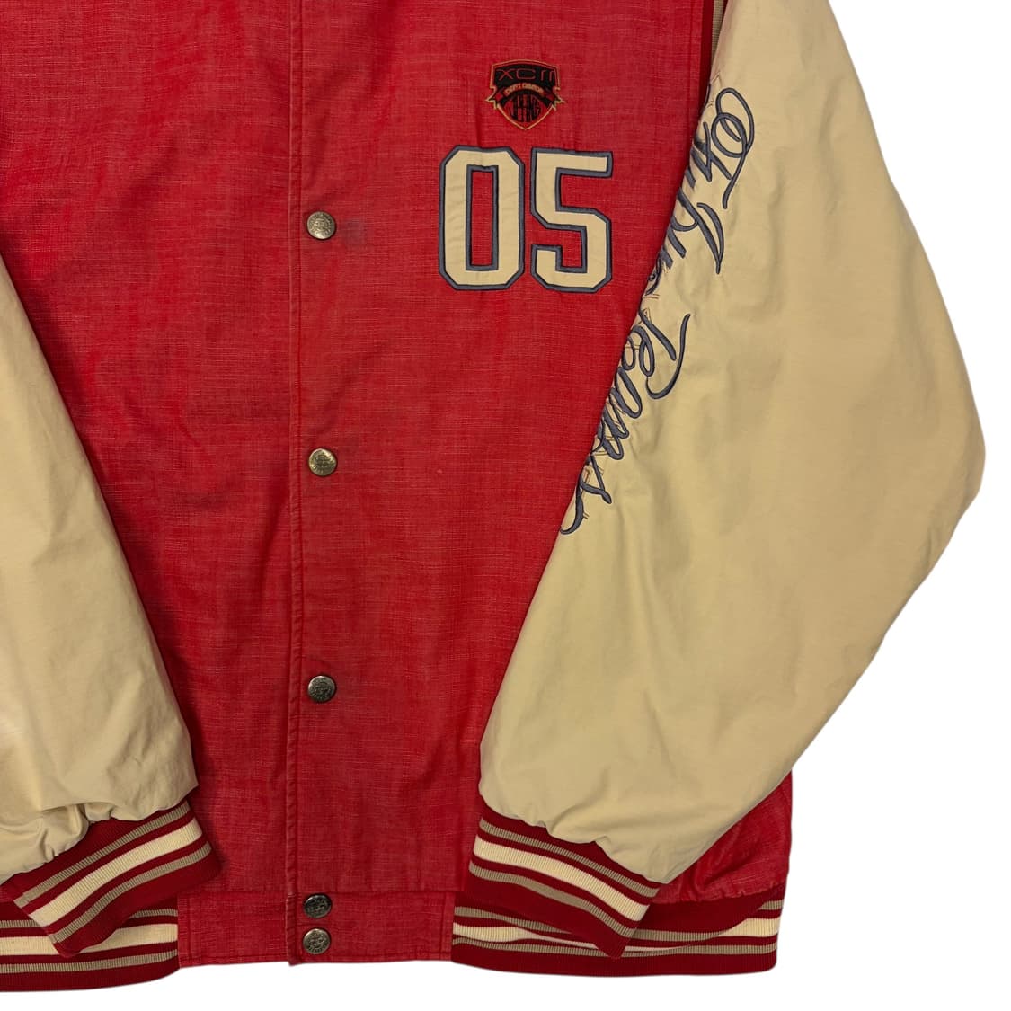 00s 푸부 올드스쿨 배색 바시티 자켓 XL 상품이미지3