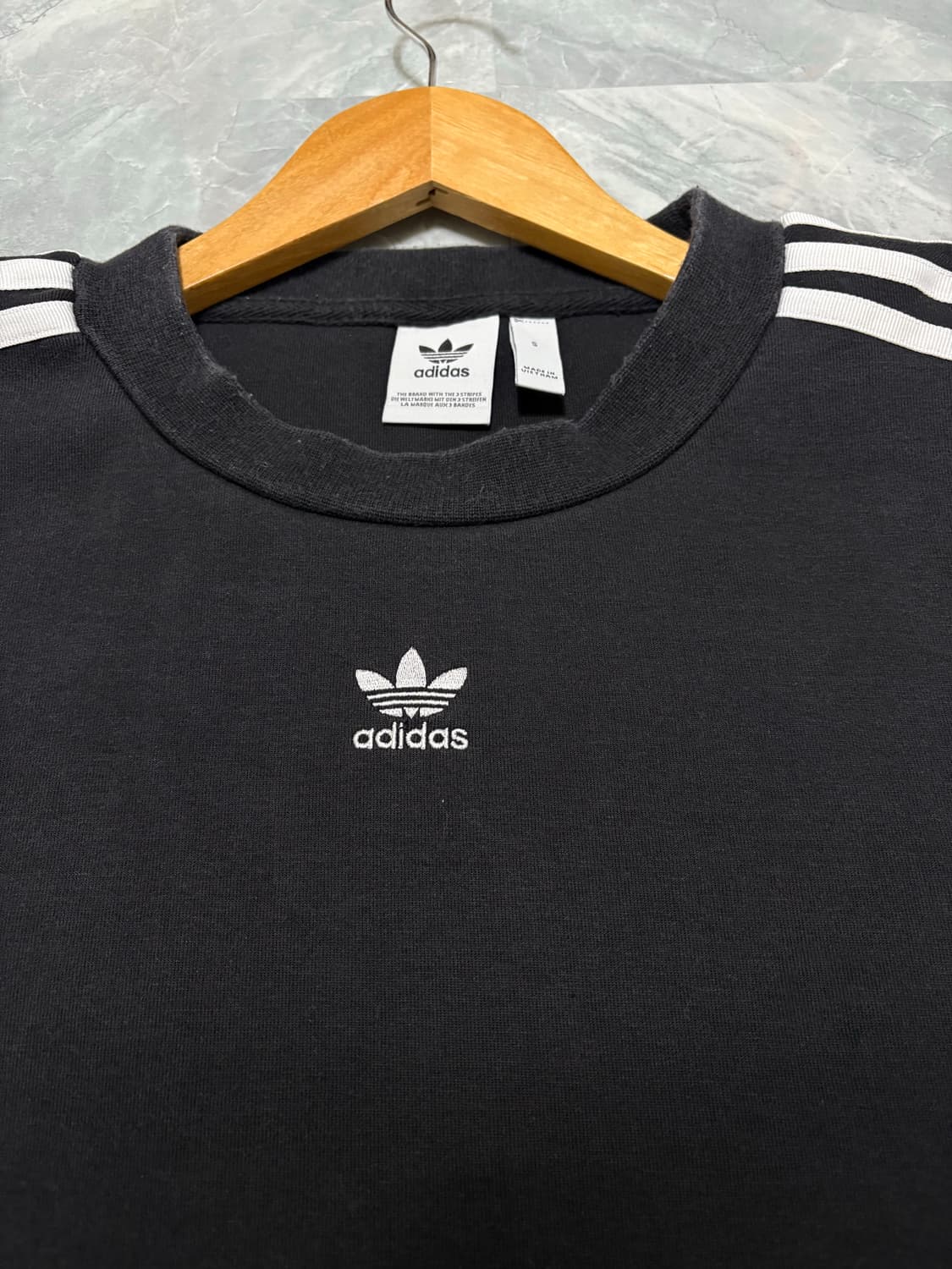 아디다스 삼선 라인 맨투맨 상품이미지2