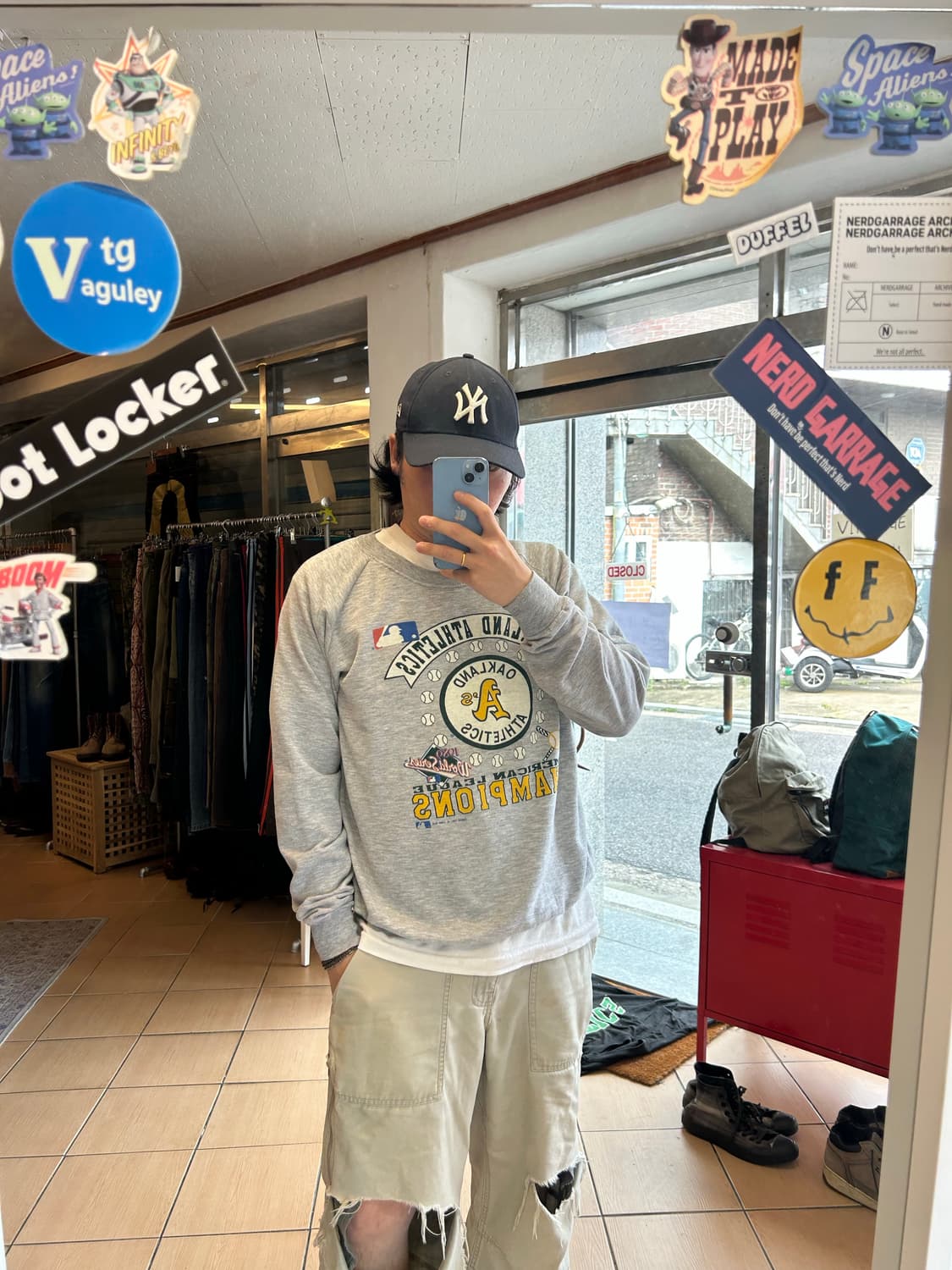 80‘s MLB 오클랜드 에슬레틱스 스웻셔츠 상품이미지7
