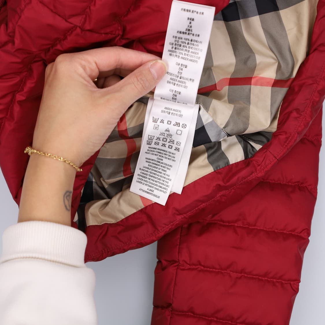 [4Y] 버버리 키즈아동 벨트 구스다운 패딩점퍼 1223H2 상품이미지6