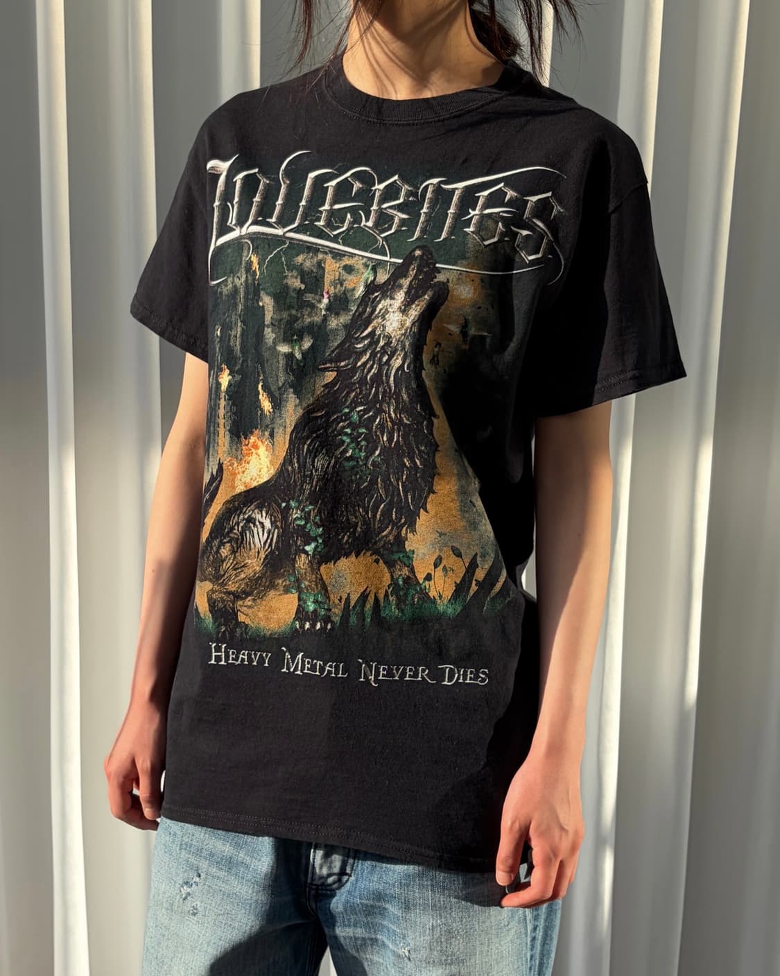 [S]러브바이츠 헤비메탈 밴드 프린팅 반팔 티셔츠 상품이미지1