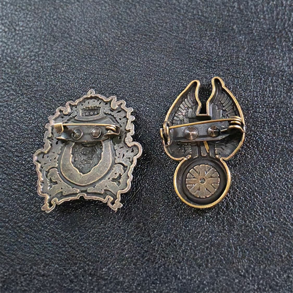 Rauk 브로치 남자 여자 엔틱 빈티지 왕관 사자 상품이미지4