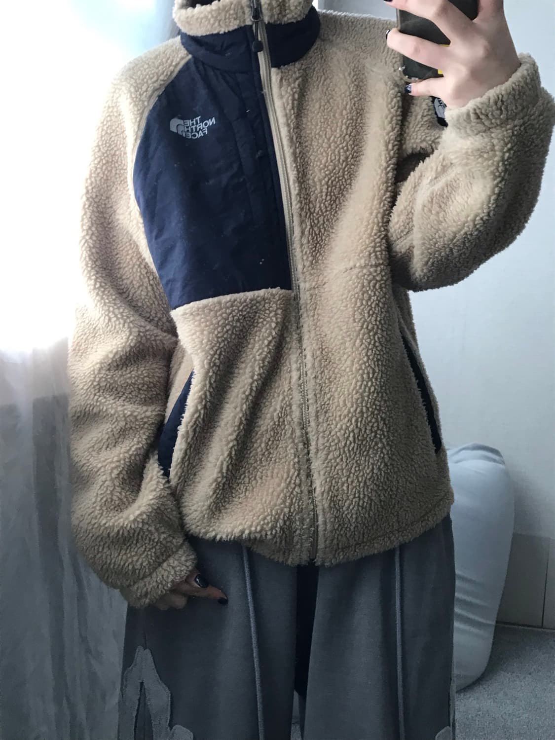 노페 베이지 후리스 상품이미지7