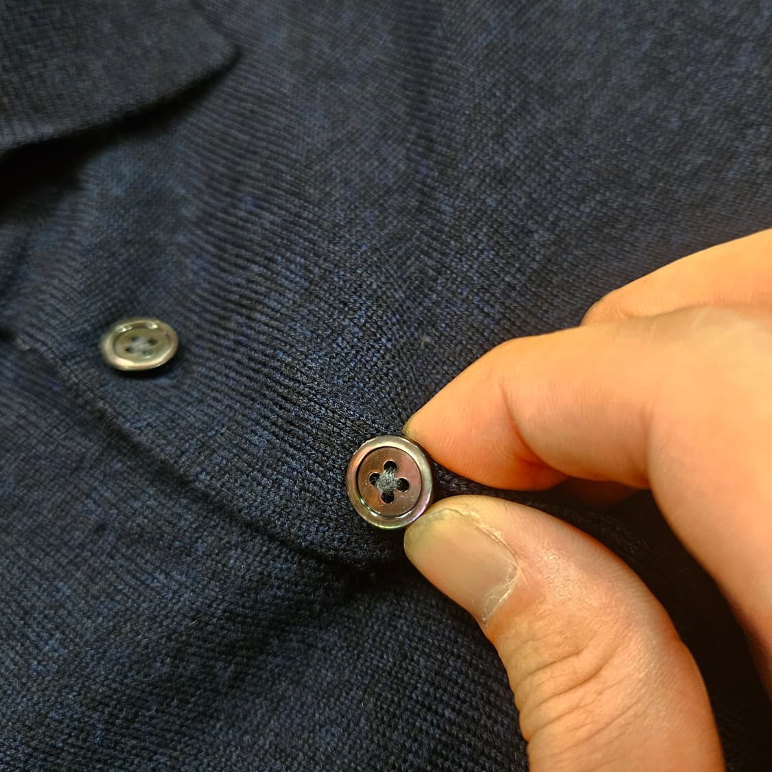 알레그리(allegri) in 밀라노 카라넥 네이비 니트 L size 상품이미지4