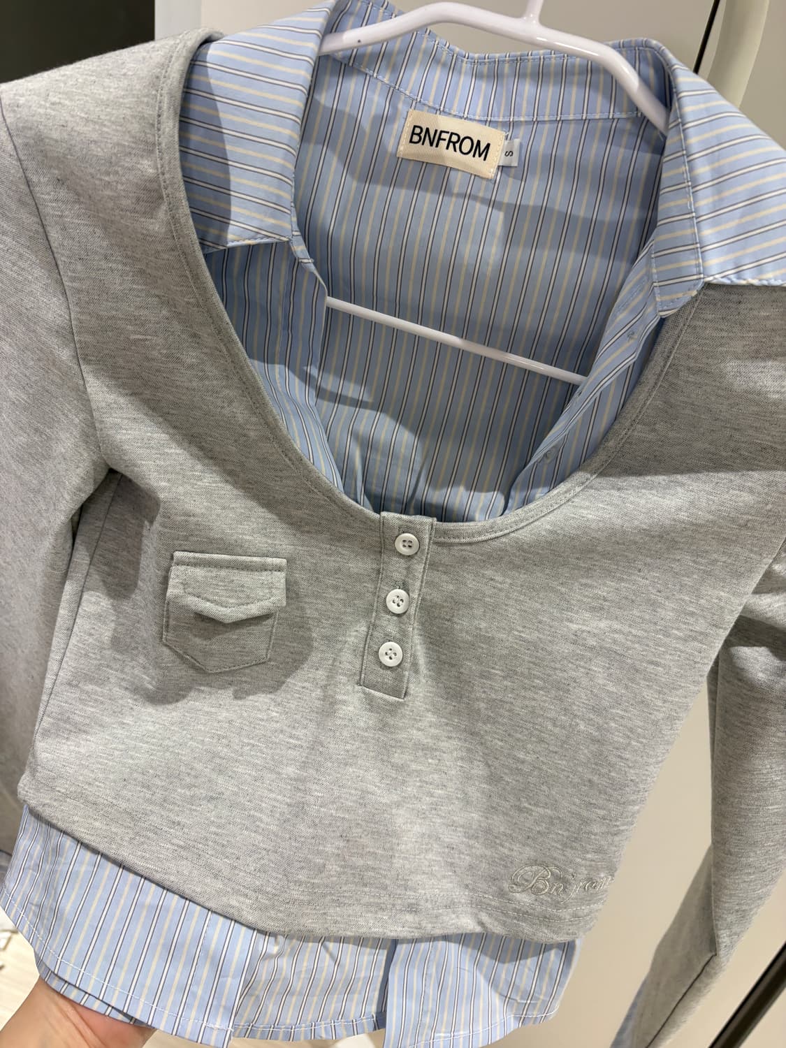 비엔프롬 LAYERED SHIRT SLEEVE (새상품) 상품이미지3