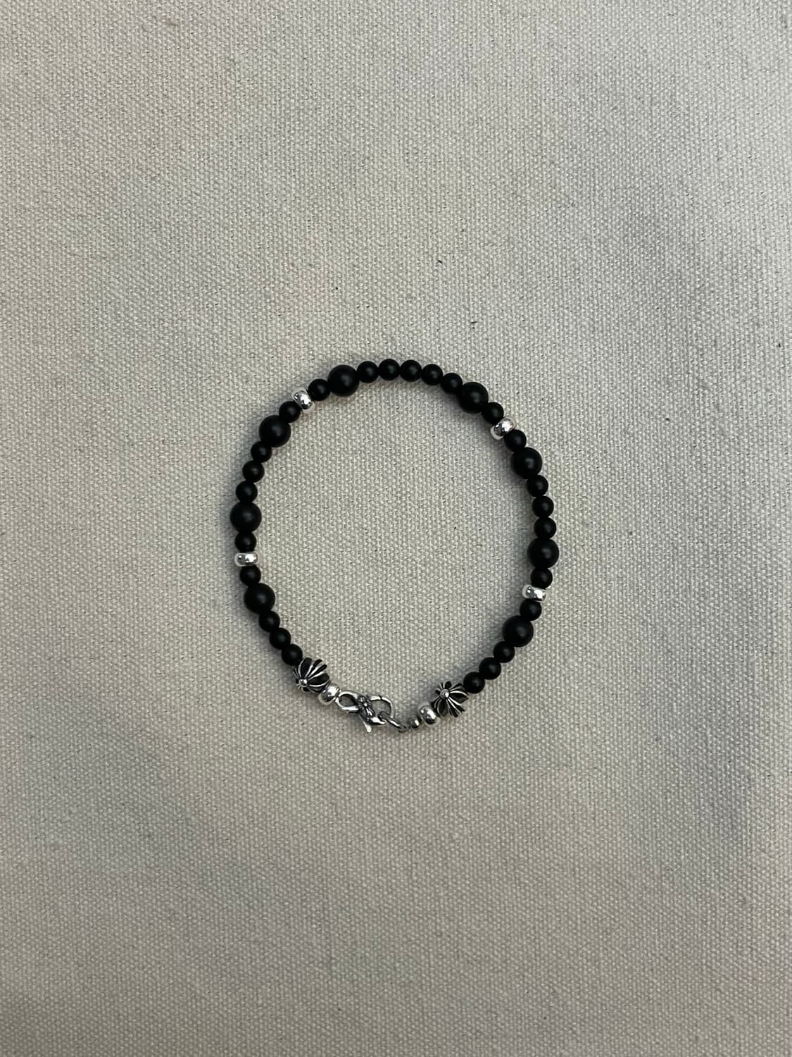 Silver925 & Matte Onyx Layer Bracelet 상품이미지1