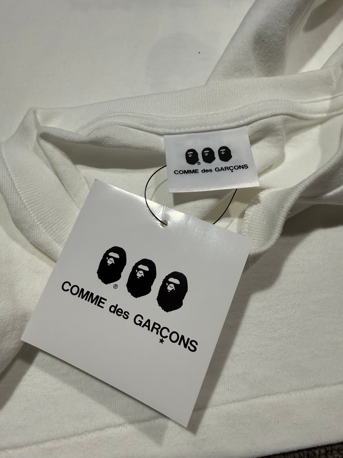 Bape X Comme des garcons 베이프 X 꼼데가르송 반팔 상품이미지4
