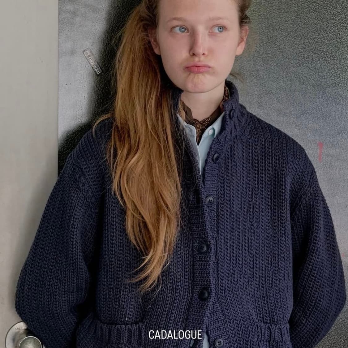 카달로그 엠마 가디건 네이비 상품이미지1