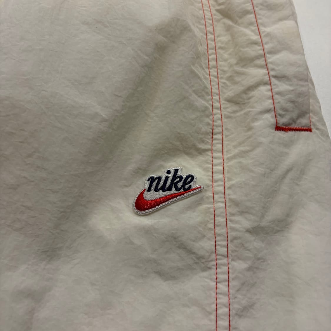 [M] 나이키 스티치 레드 나일론 조거 트랙 팬츠 D778 상품이미지4