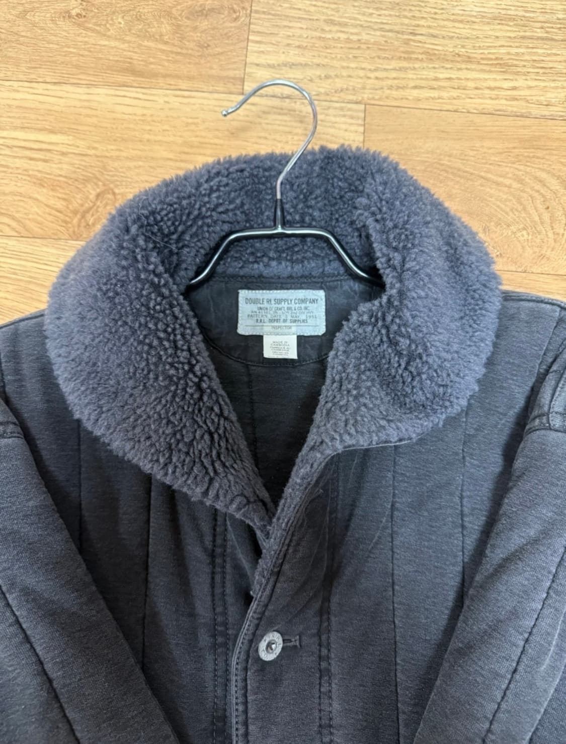 [25FW/XL] RRL(더블알엘) 플리스 칼라 퀄티트 저지 자켓 판매  상품이미지2