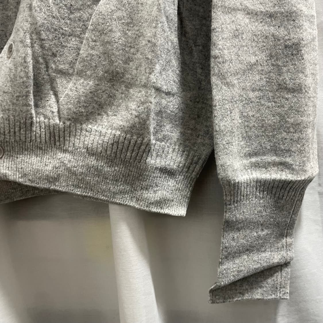 네이더스/ 메리노 울 가디건 멜란지 그레이/ 4 상품이미지5