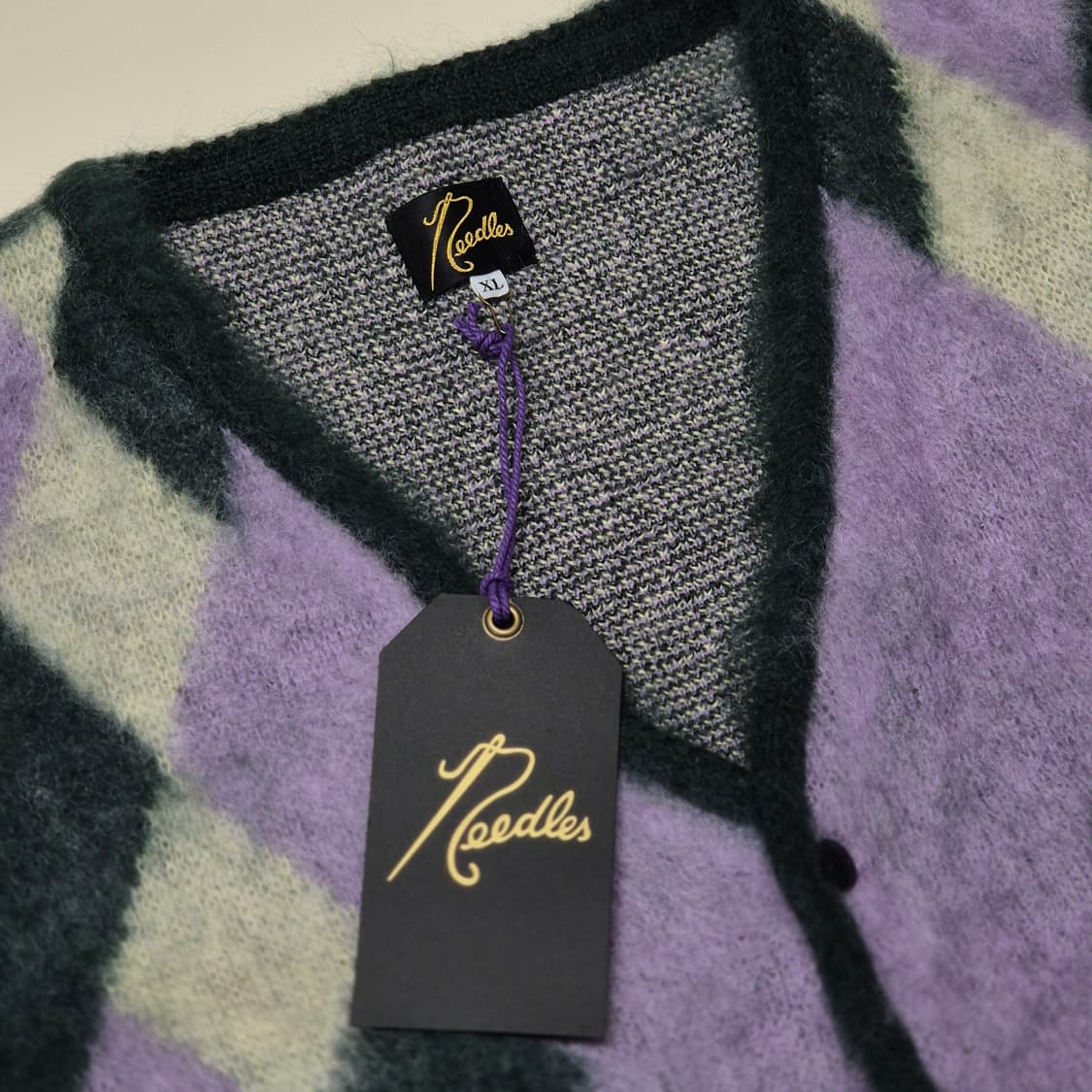 니들스 모헤어 가디건 다이아몬드 그린 XL 상품이미지2