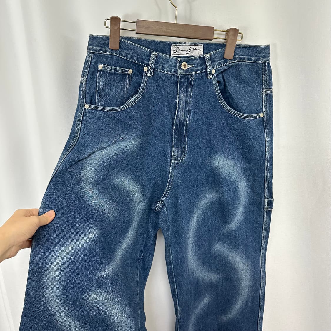 션존 남자 와이드 청바지 팬츠 32 상품이미지4