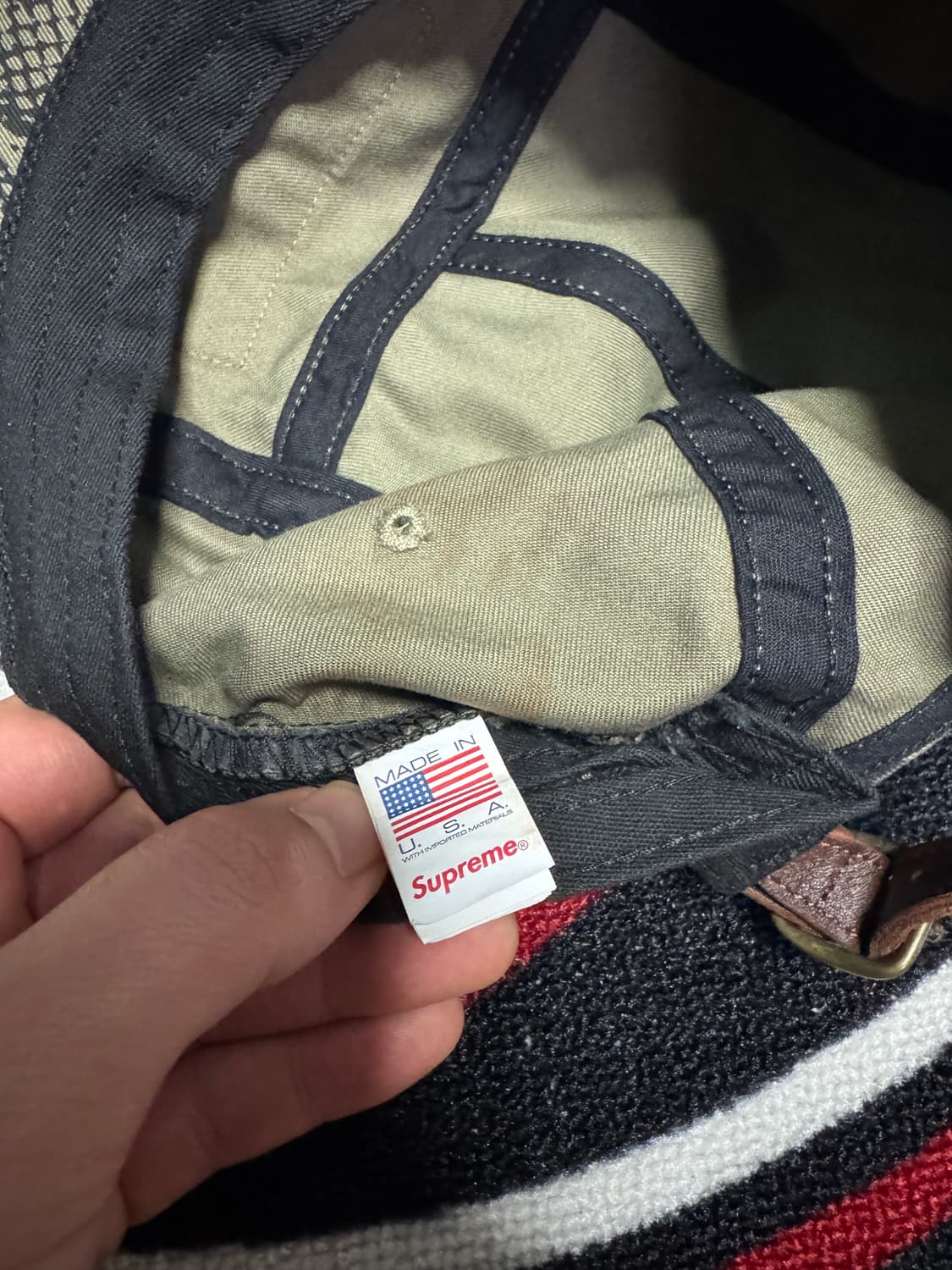 슈프림 워시드 치노 트윌 캠프캡 스네이크 레드 박스 로고 상품이미지7