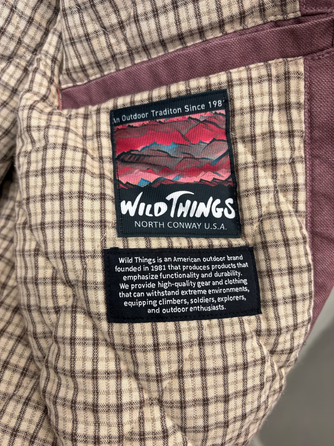 와일드띵스 빈티지 워크자켓 플럼 상품이미지9