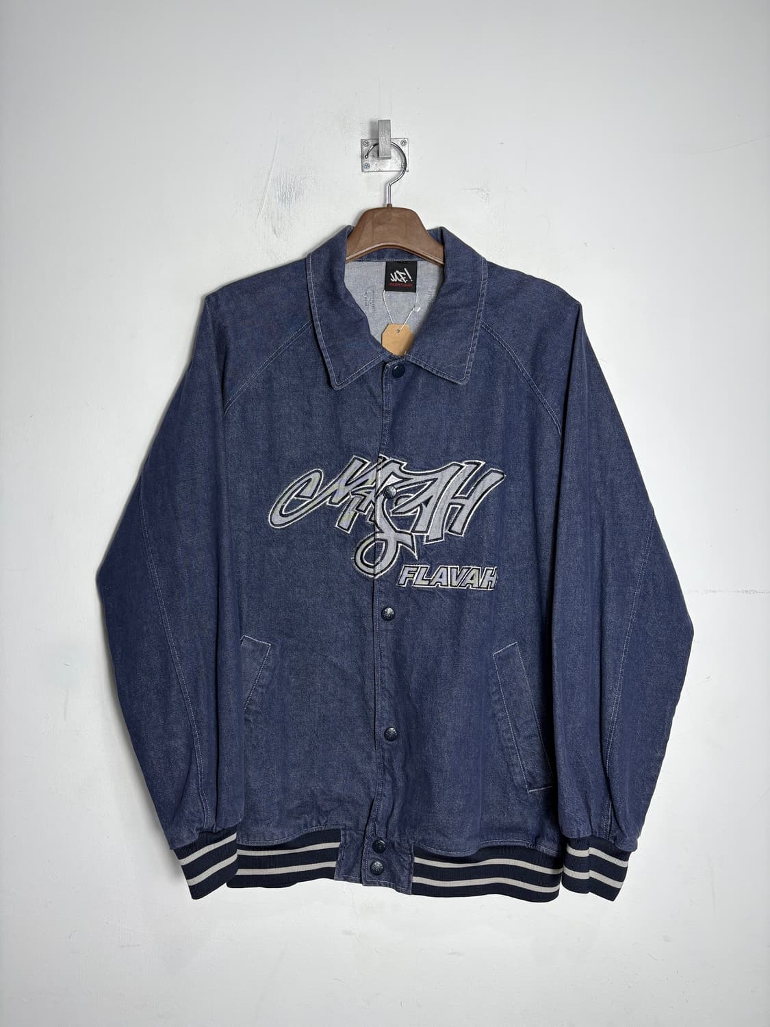 Majah flavah 데님 바시티 자켓 상품이미지1