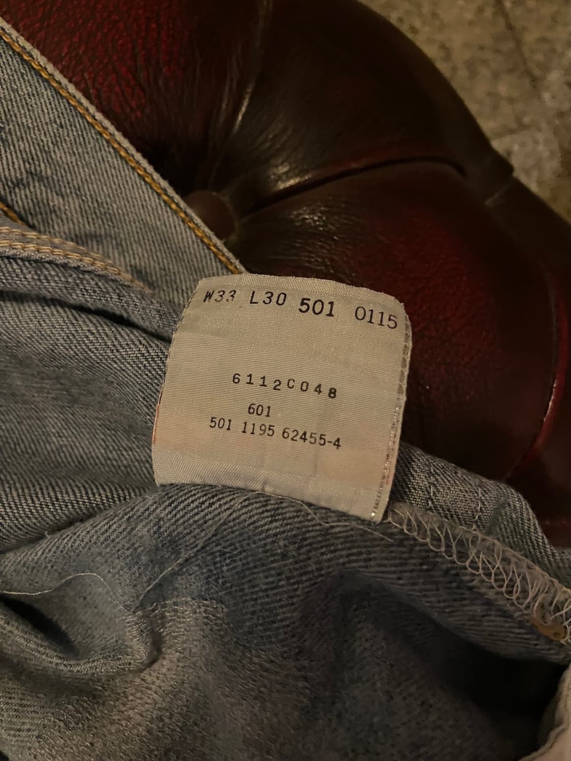 90s USA 빈티지 리바이스 501 데님 팬츠 상품이미지10
