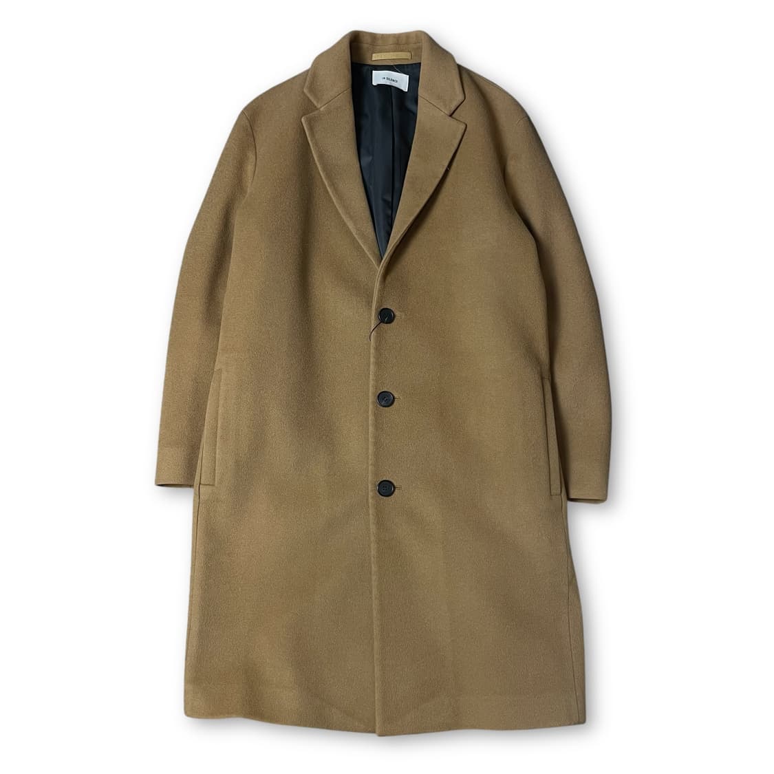 인사일런스 울 캐시미어 혼방 카멜 코트 M 상품이미지1