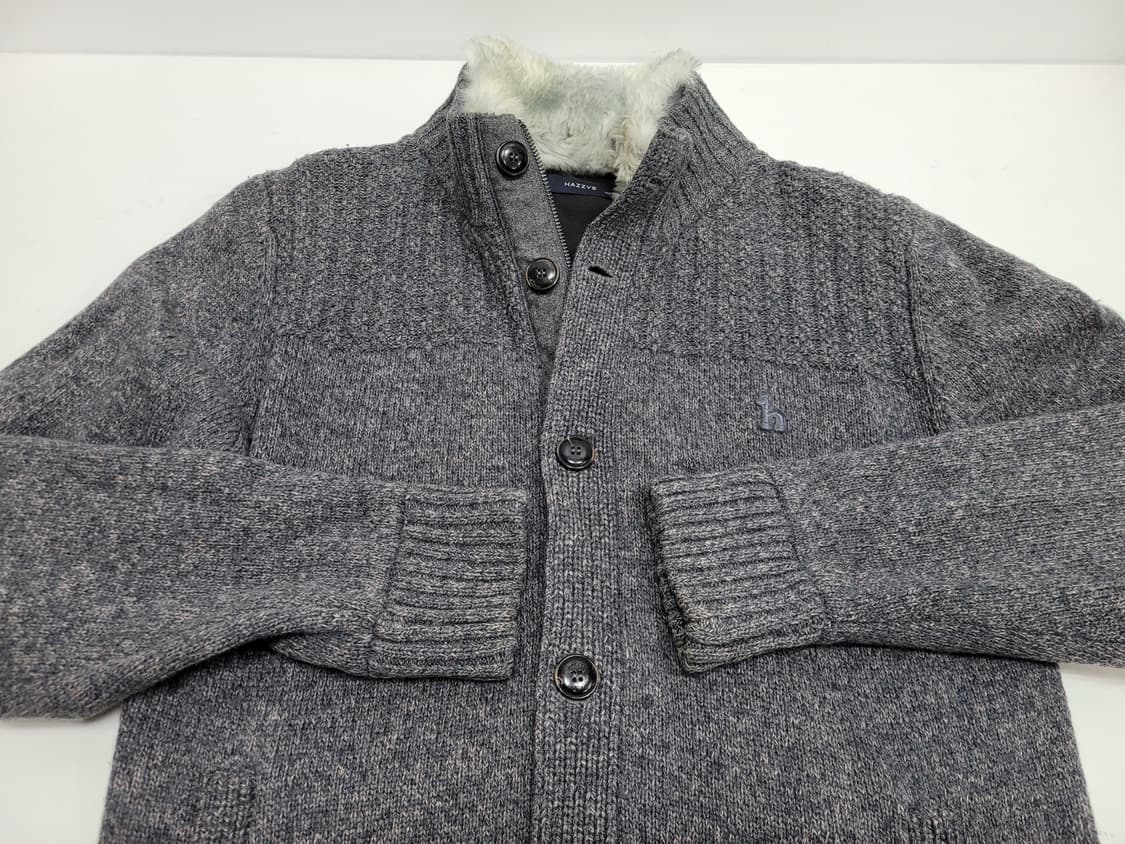 HAZZYS 헤지스 렉스퍼 방풍 울 집업 가디건 / 남 105 진그레이
 상품이미지3