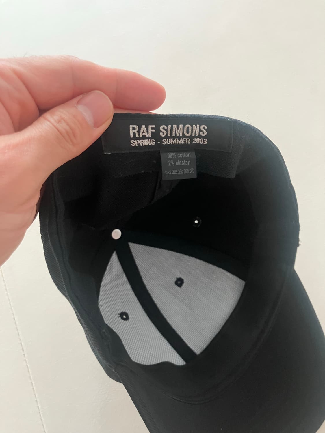 [os] 라프시몬스 03ss 컨슘드 베이스볼캡 상품이미지7