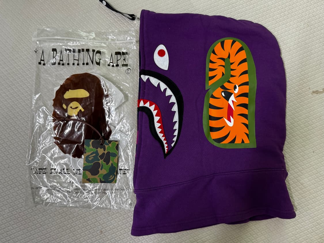 베이프 샤크 페이스 마스크 퍼플 상품이미지3