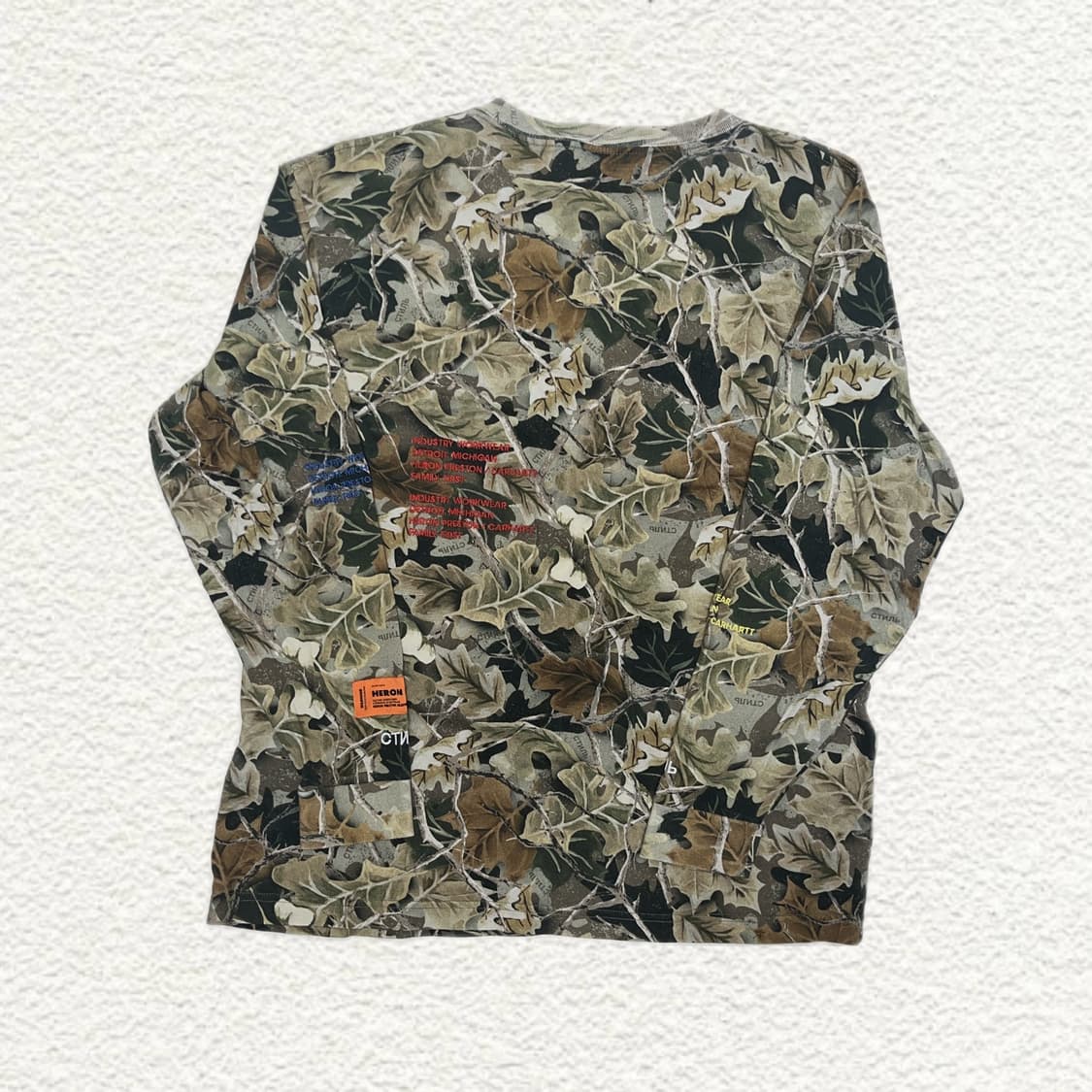 칼하트 WIP x 헤론프레스톤 카모 긴팔티 S 상품이미지2