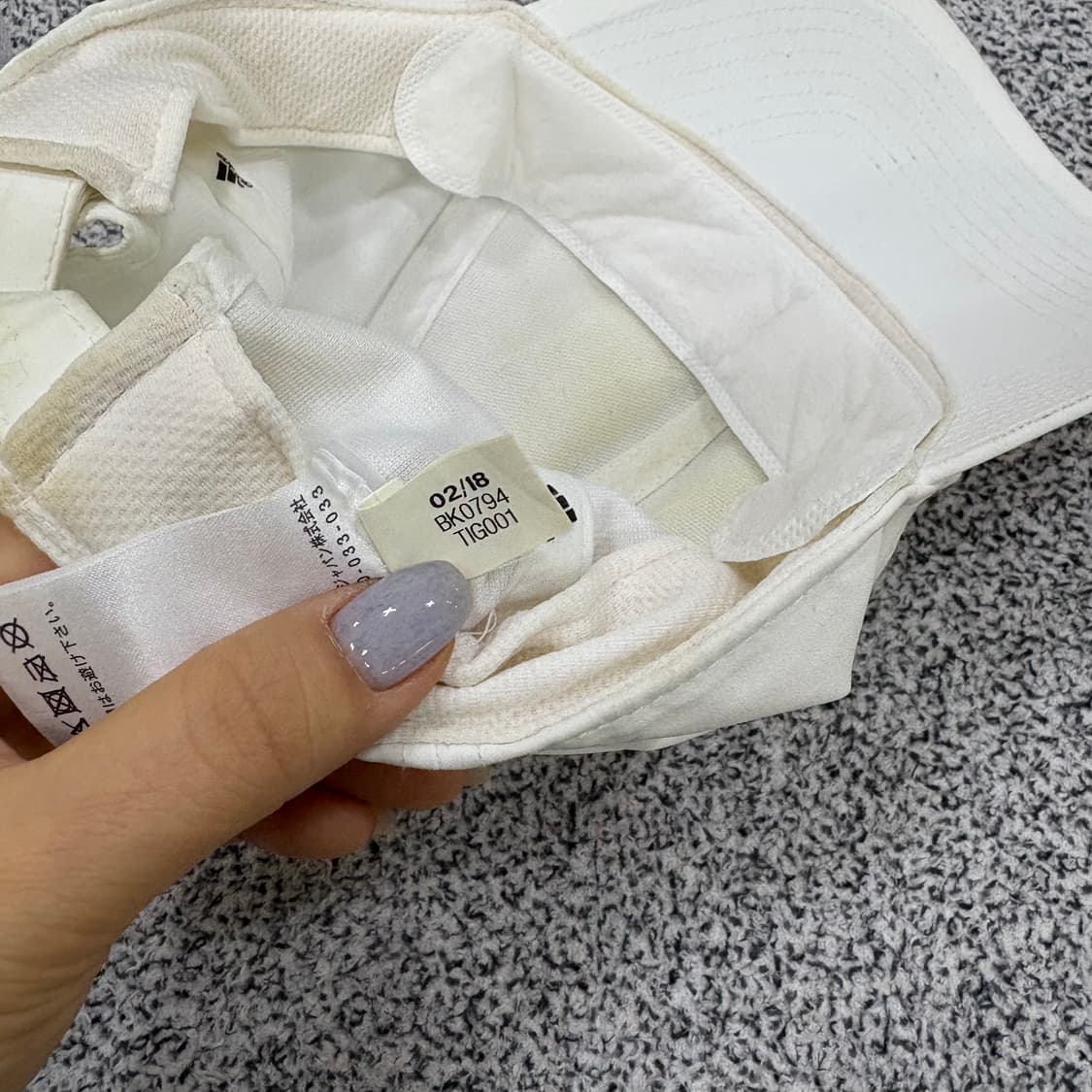 57-60 아디다스 화이트 볼캡 모자 0303J 상품이미지8