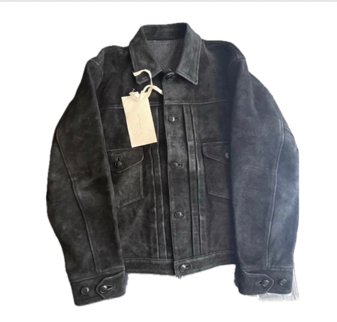Old joe 파티나 홀스하이드 진 잭 가죽자켓 상품이미지1