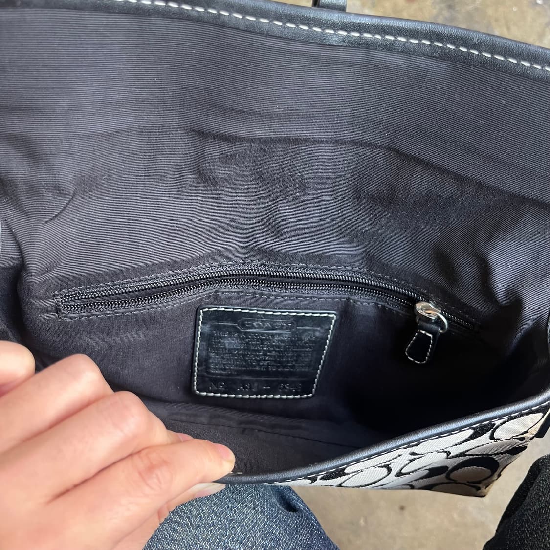 00s 코치 자카드 미니 백 상품이미지5