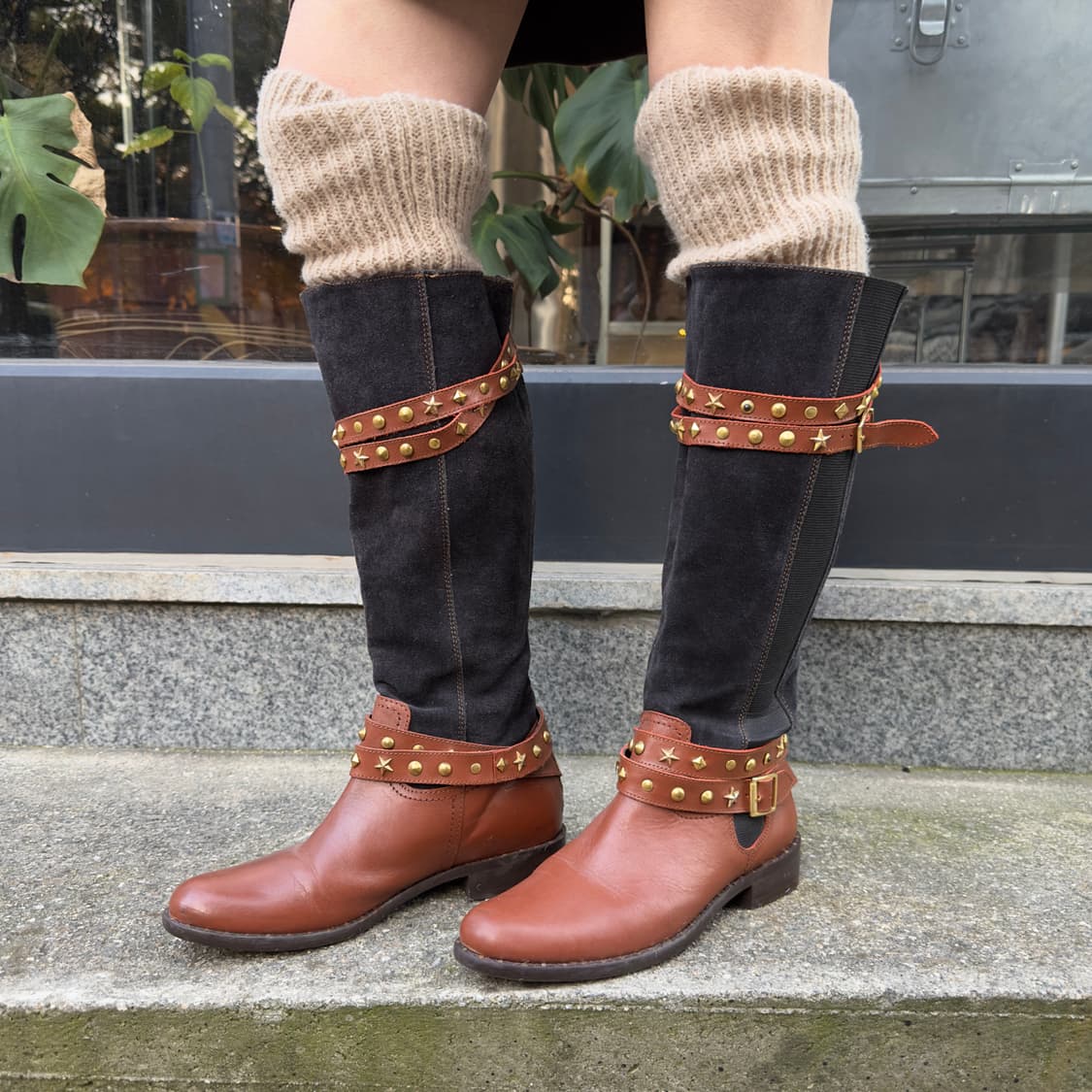 00s 르네 스타 스터드 스웨이드 웨스턴 부츠 상품이미지8