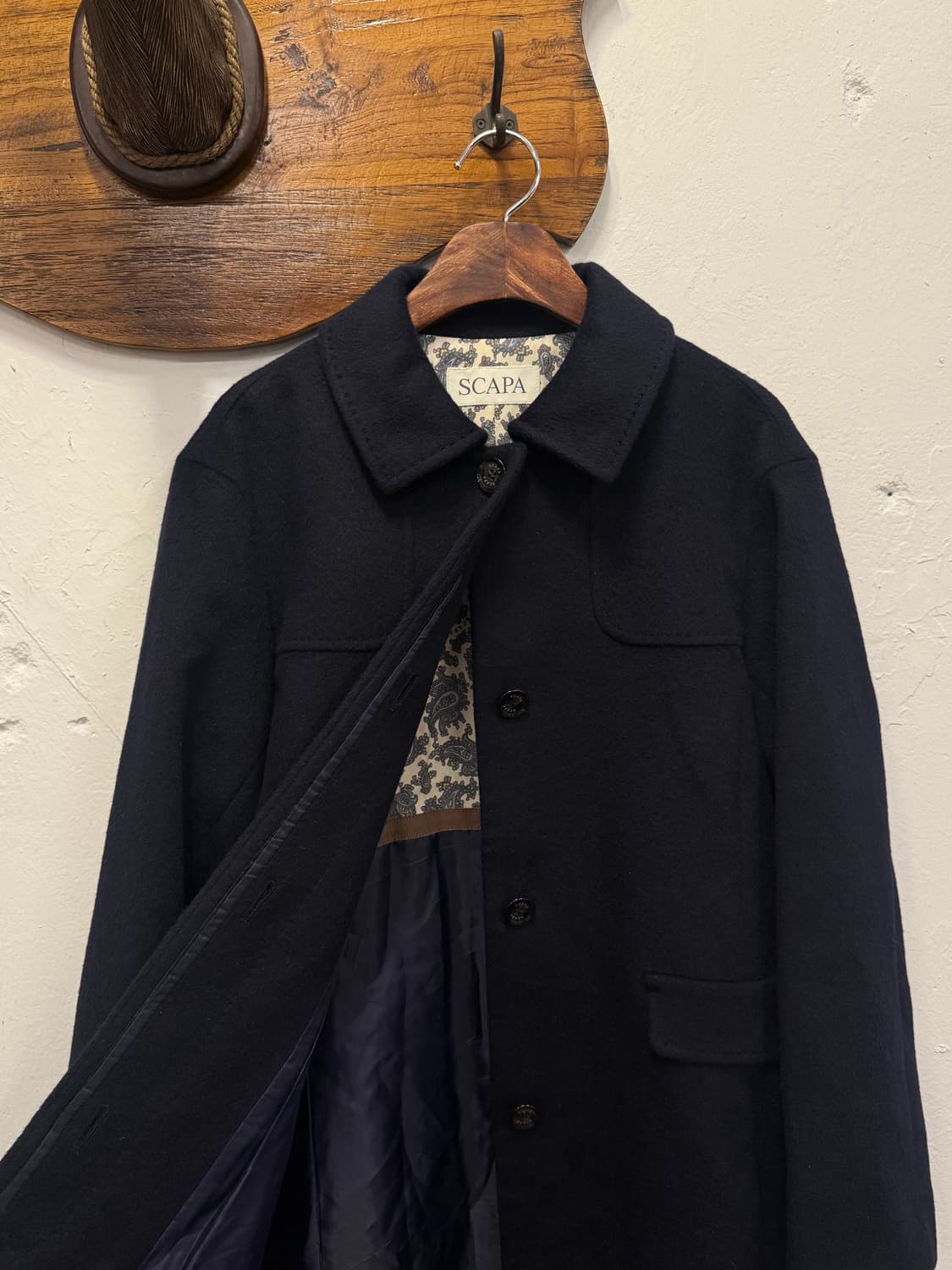 55) 새제품 SCAPA Angora Wool Coat 상품이미지4