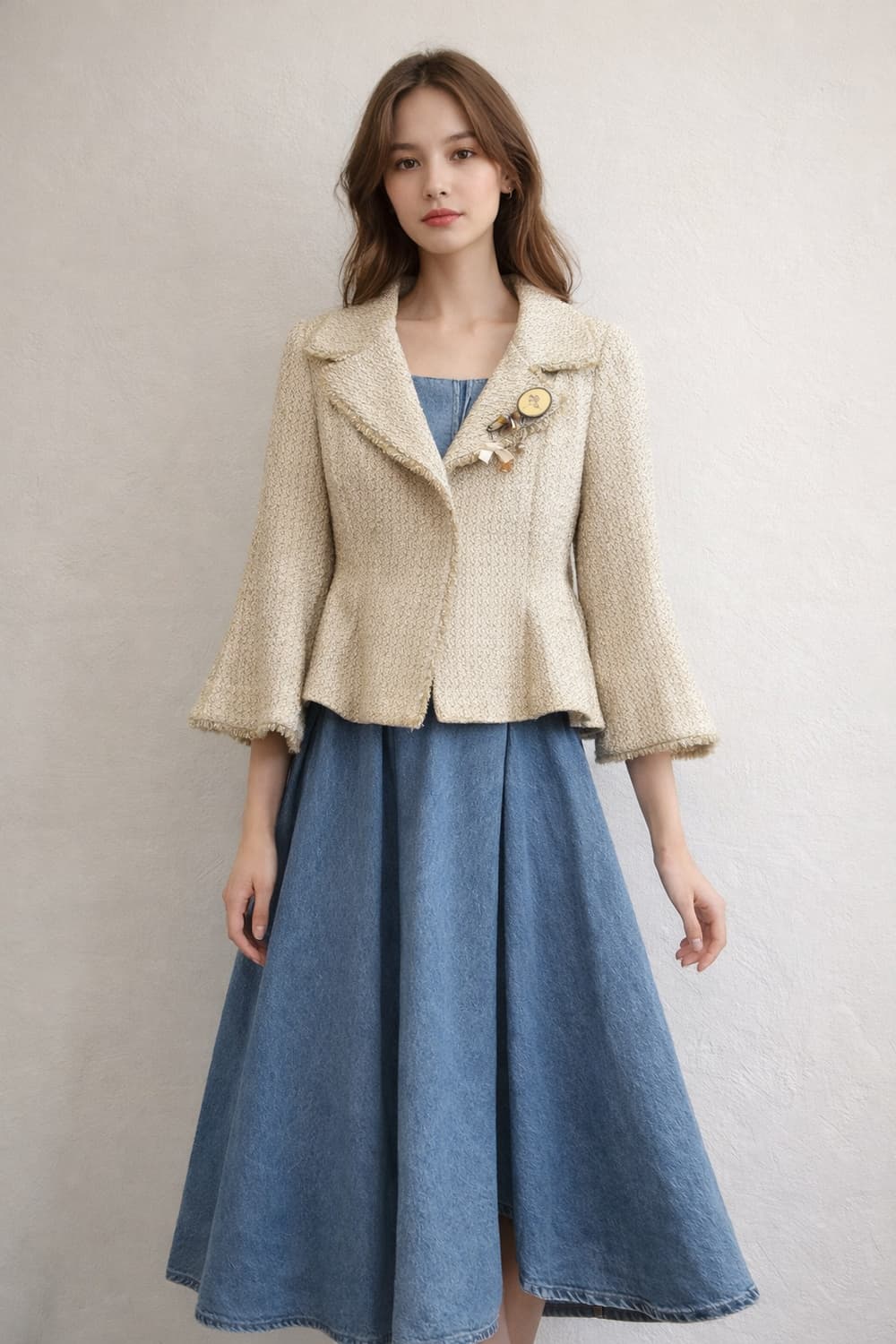 손정완 플레어 트위드자켓 상품이미지1