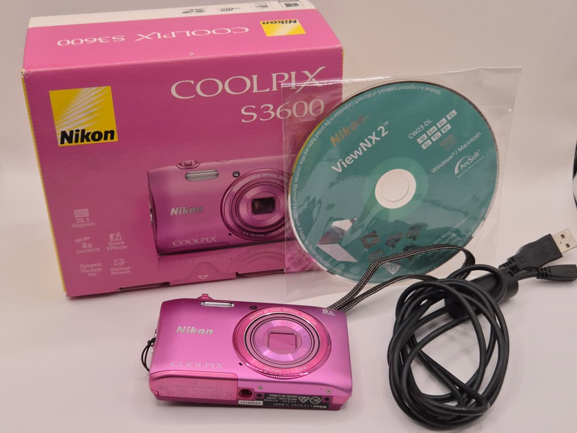 윈터 픽🌸 Nikon COOLPIX S3600 핫핑크💗 상품이미지5