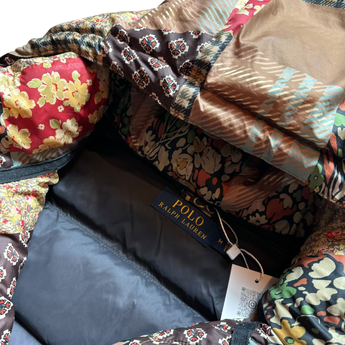 폴로 여성용 패치워크 패딩 상품이미지4