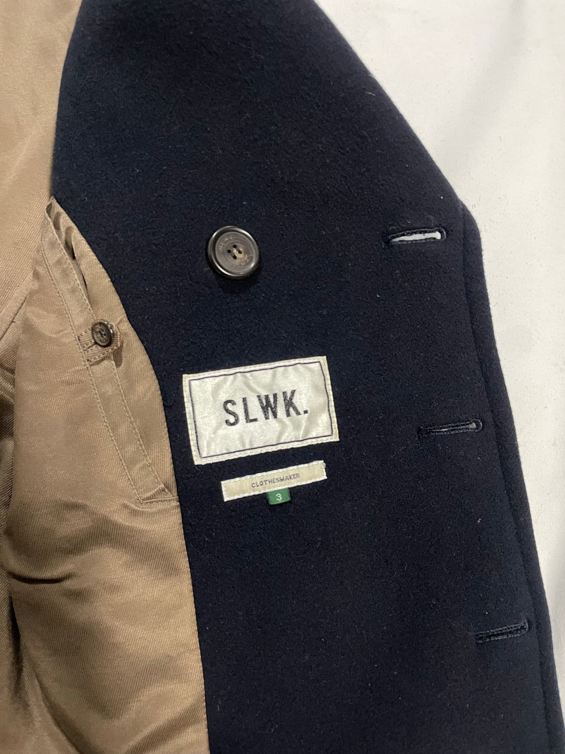 SLWK. 11fw 북포켓 피코트 상품이미지6