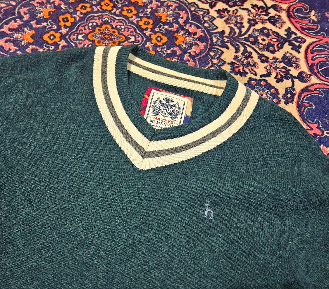 헤지스(Hazzys) Wool 100% 브이넥 니트 스웨터 XL 상품이미지2