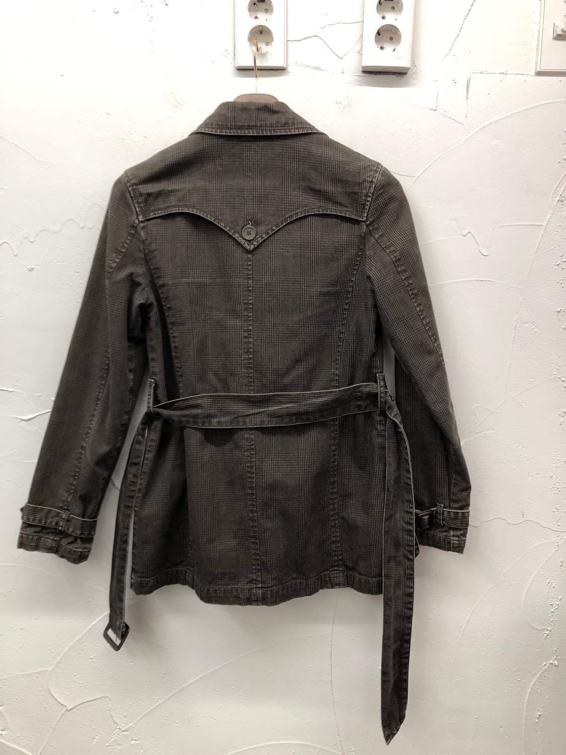 리바이스 체크 벨티드 더블 자켓 상품이미지2