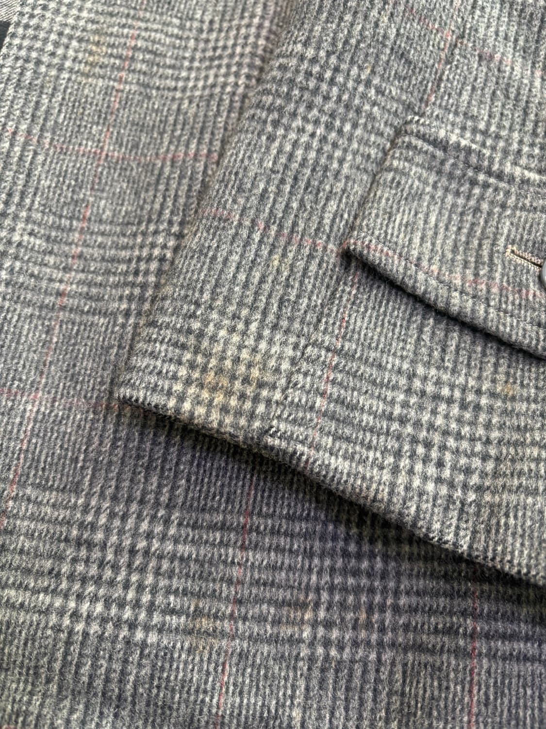 일제 체크 코트 사이즈 105 상품이미지4